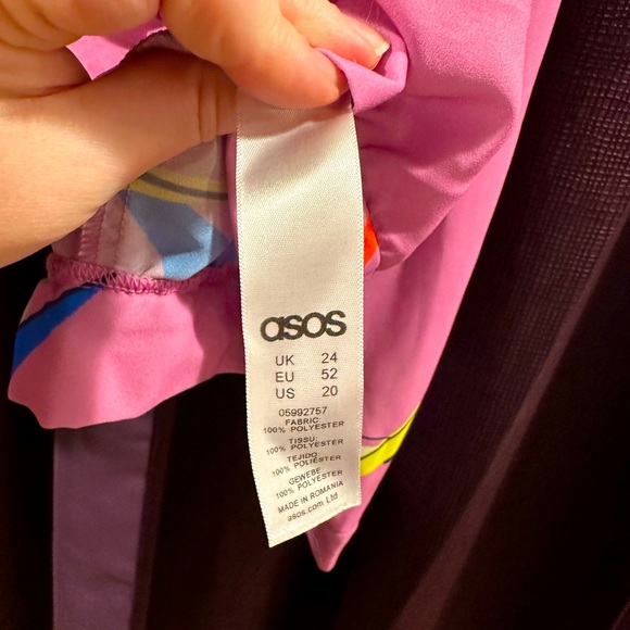 ASOS CURVE Batwing Top in Birds of Paradise Print - Multi / US 20 - Picture 5 of 5